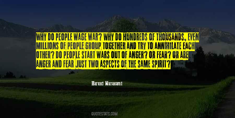 Fear Of War Quotes #439440