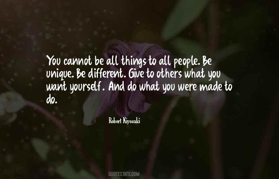 Be Unique Be Yourself Quotes #1024745