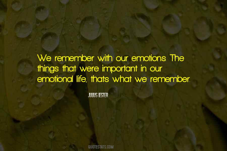 Emotional Life Quotes #291649