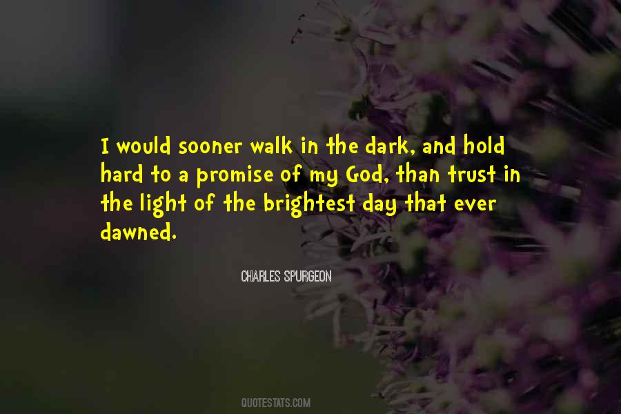 Walk In The Light Quotes #723877