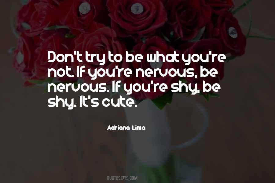 Cute Shy Quotes #94155