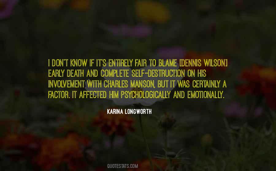 Emotionally Affected Quotes #1095605