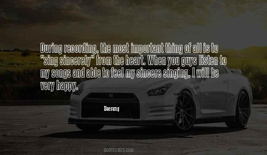 I Listen To My Heart Quotes #495705