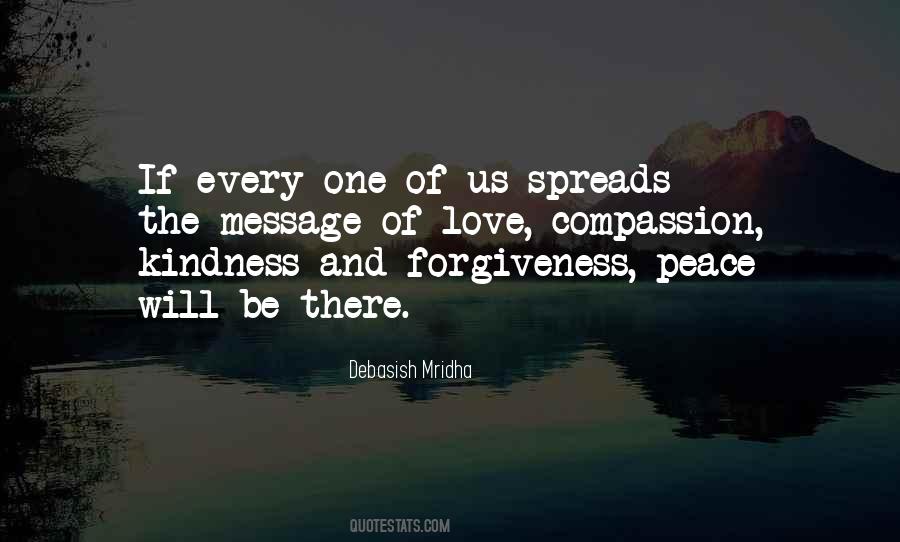 Peace Love Kindness Quotes #1212522