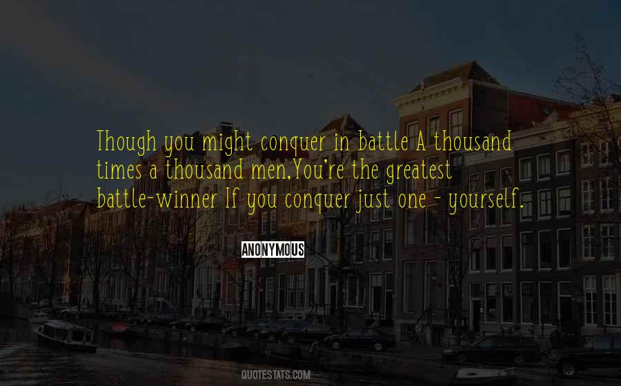 Conquer Yourself Quotes #230640