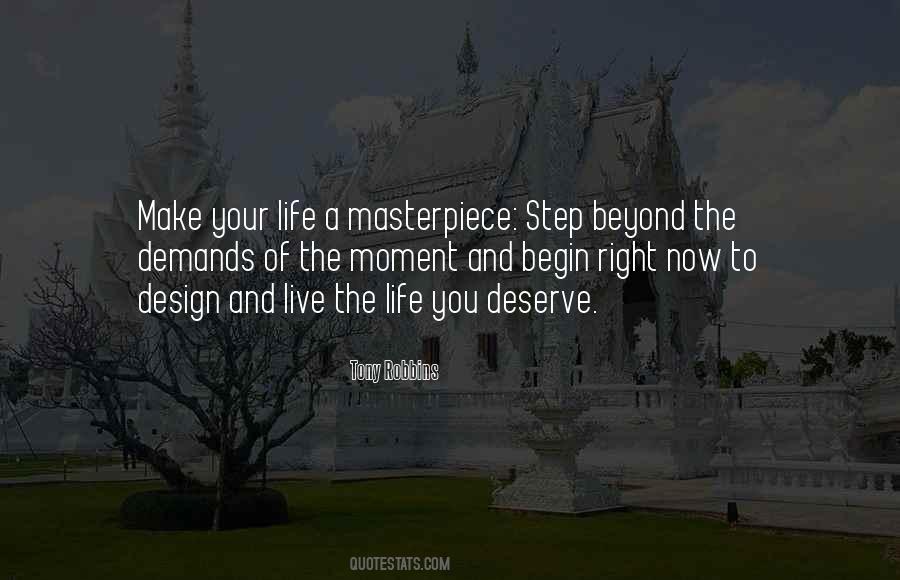 Life A Masterpiece Quotes #1626035