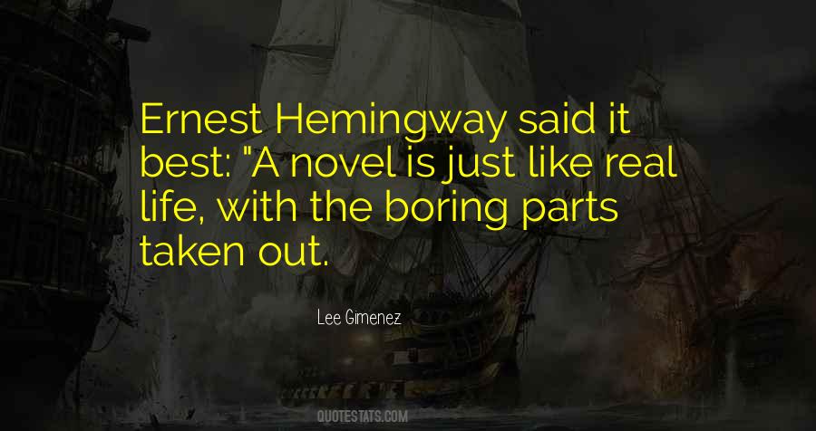Life Is Like A Novel Quotes #110516
