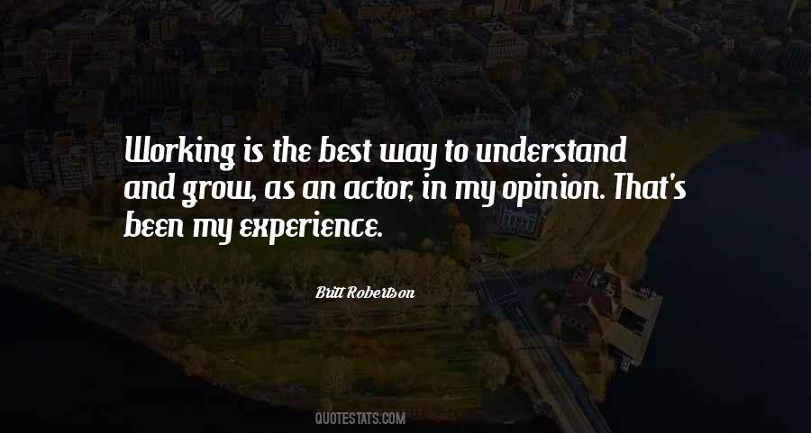 My Best Experience Quotes #1069583