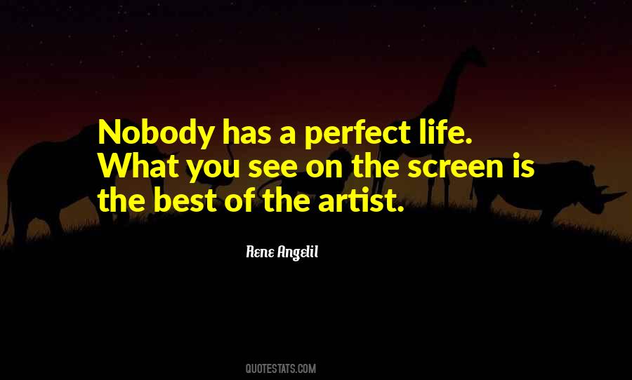 Nobody Has A Perfect Life Quotes #1782315