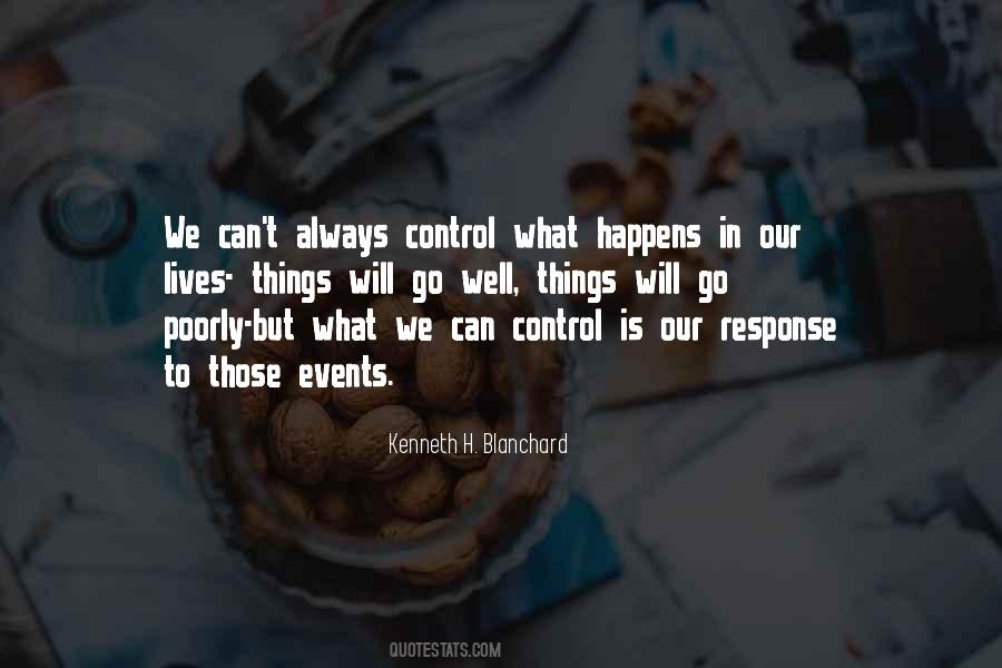 Control Your Response Quotes #1393976