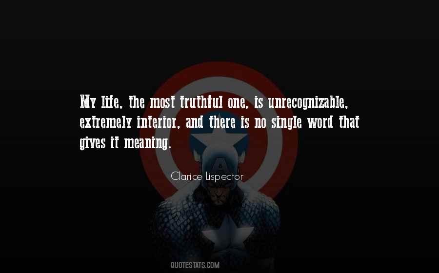 Single Meaning Quotes #1379181
