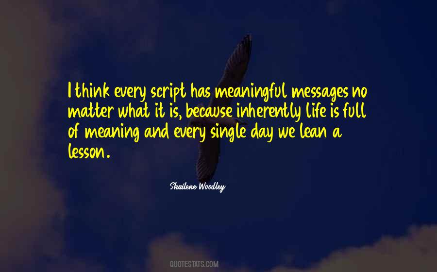 Single Meaning Quotes #1648750