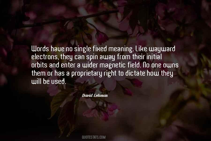 Single Meaning Quotes #86845