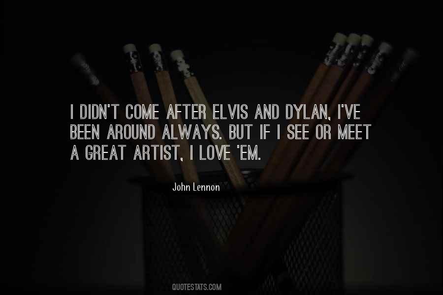 John Lennon Elvis Quotes #1457812