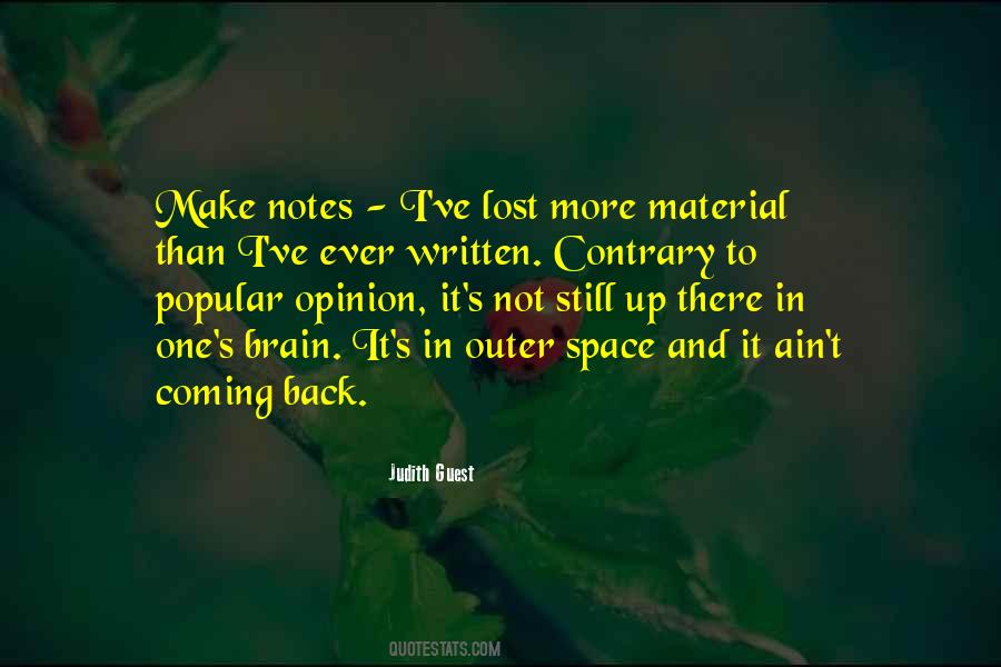 Quotes About Written Notes #1089689
