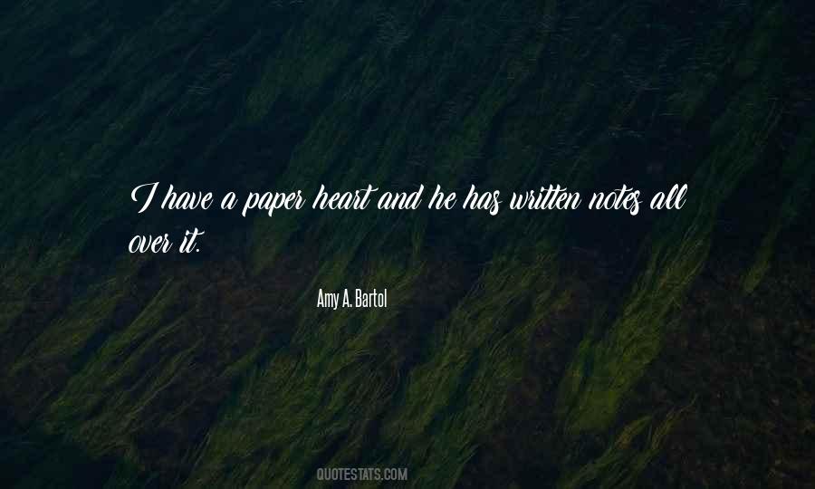 Quotes About Written Notes #1862948
