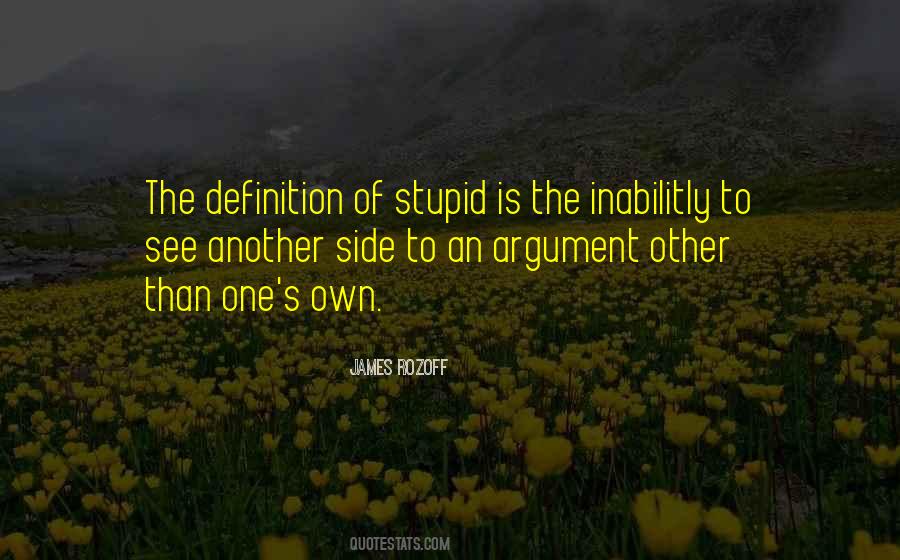 Definition Of Stupid Quotes #941744