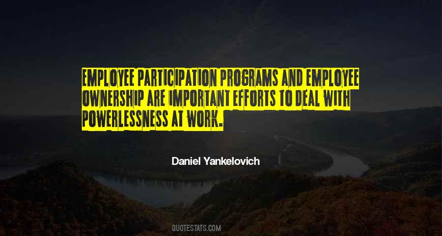 Employee Participation Quotes #934076