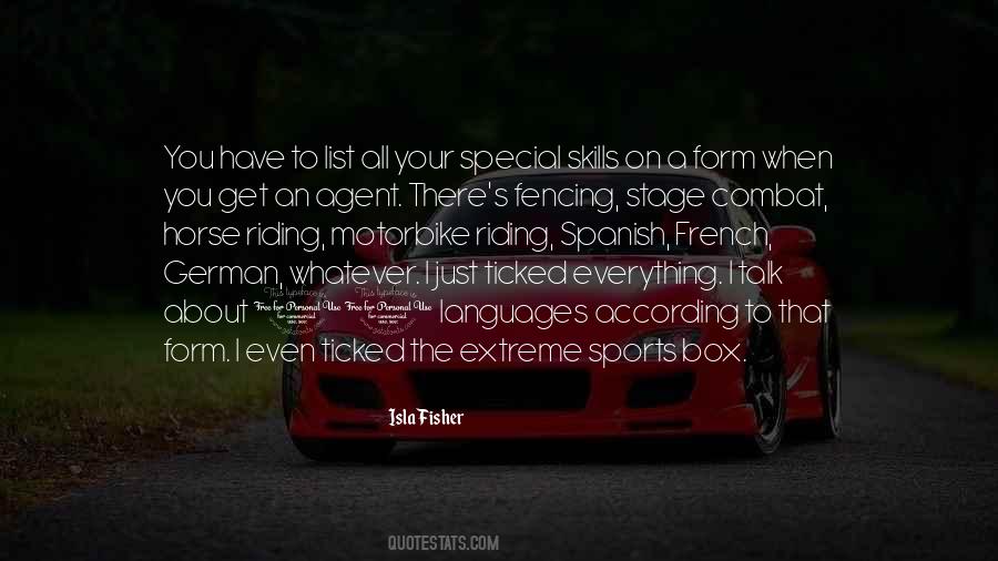 Riding A Motorbike Quotes #1349044