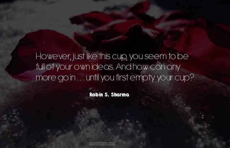 Empty Cup Quotes #1430357