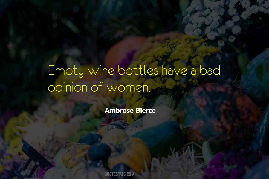 Empty Wine Bottles Quotes #137138