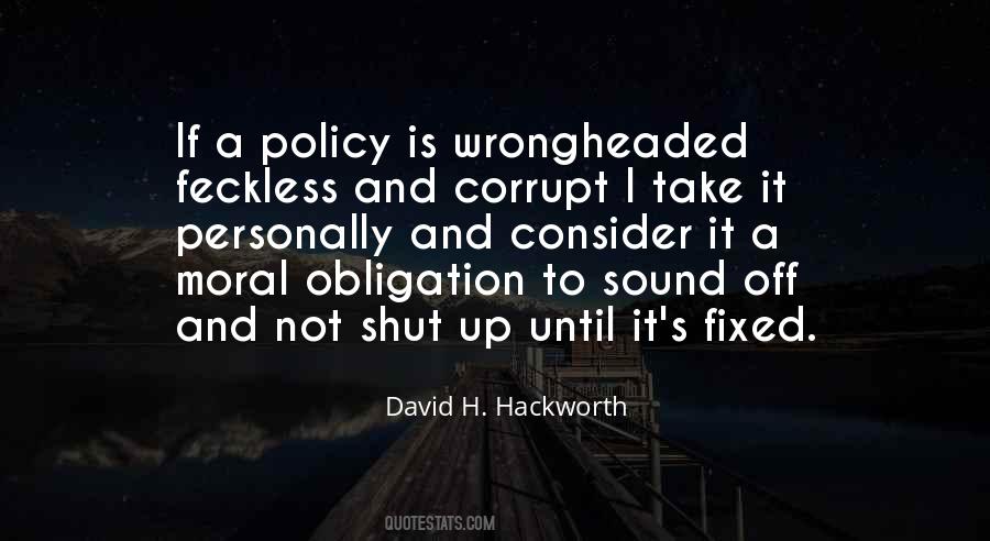 Sound Policy Quotes #1111565