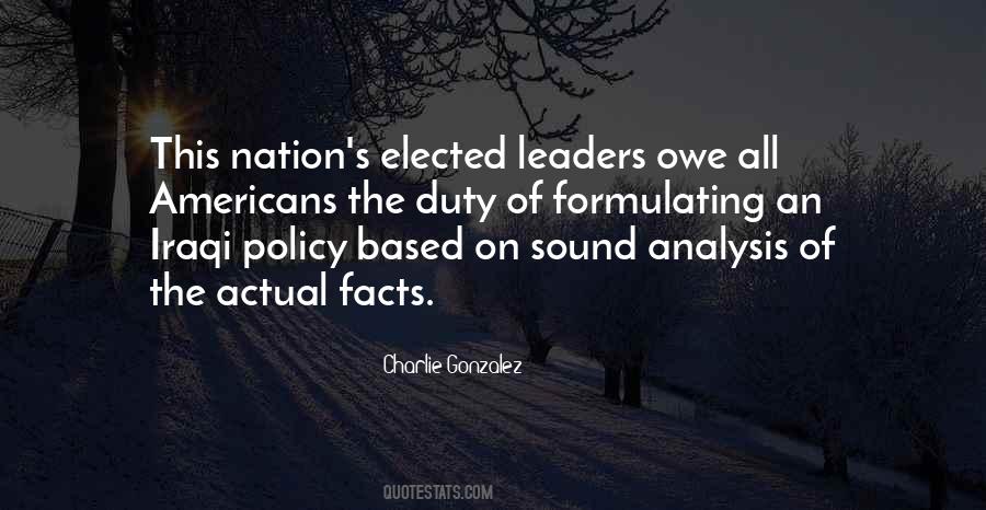 Sound Policy Quotes #273307