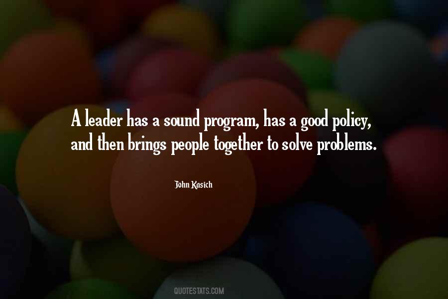 Sound Policy Quotes #669155
