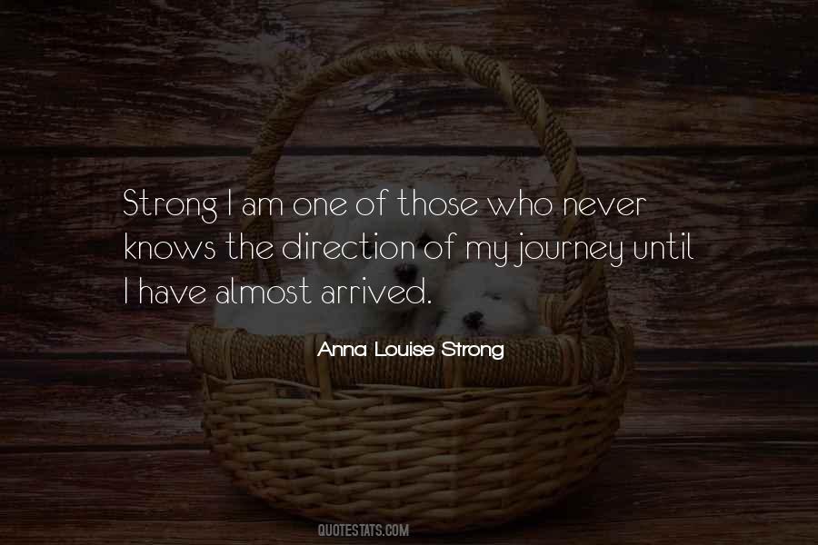 Strong Journey Quotes #1877581