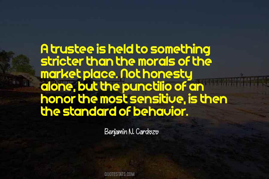 Quotes About Standard Behavior #1167101
