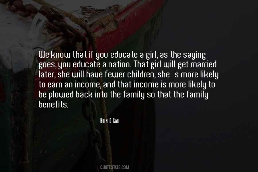 Quotes About Family Benefits #521650