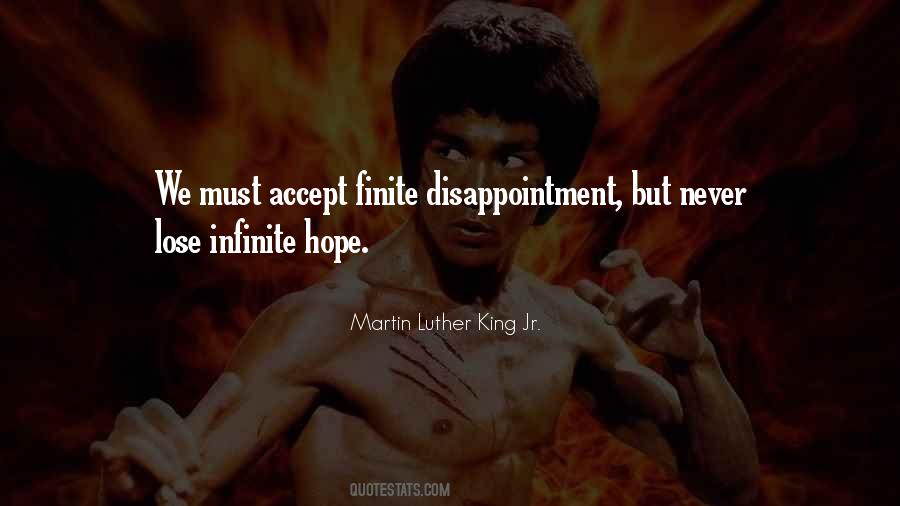 Quotes About Never Lose Infinite Hope #261292
