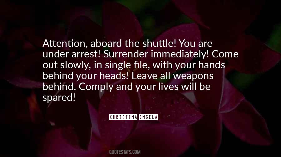 You Are Under Arrest Quotes #1547150