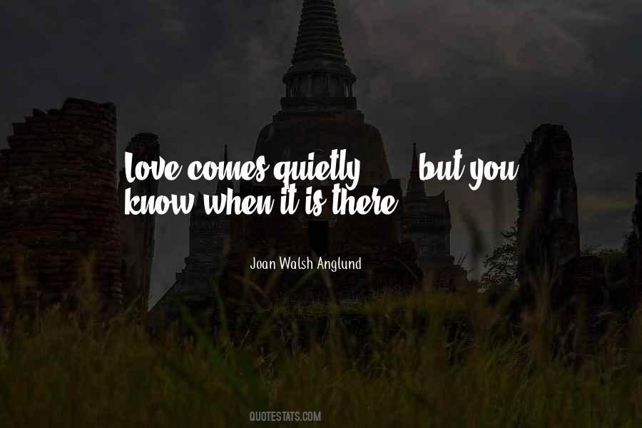 Love Comes Quietly Quotes #792474