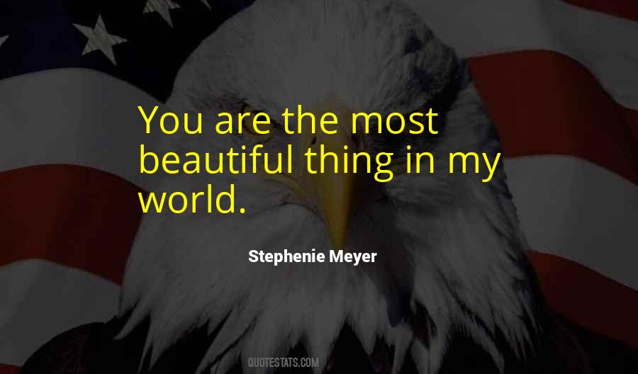 Most Beautiful In The World Quotes #174825