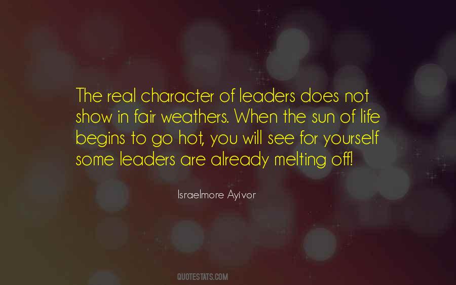 Real Leader Quotes #1368312