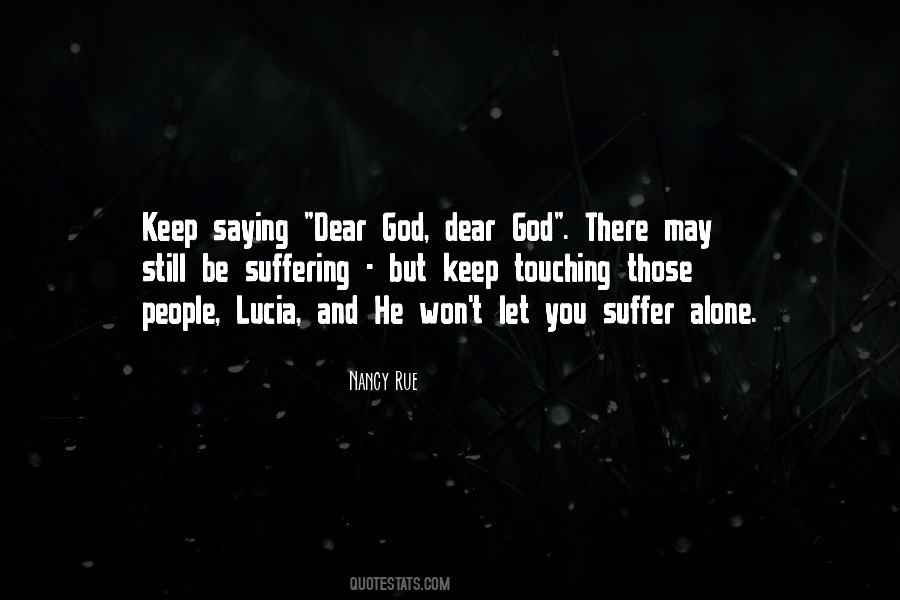 God Suffering Quotes #179530