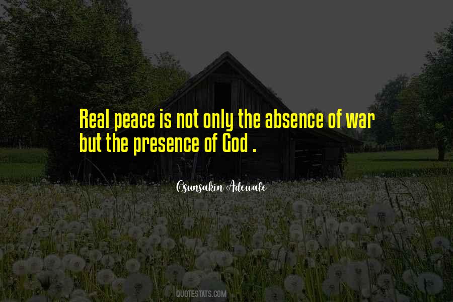 Peace In His Presence Quotes #108171