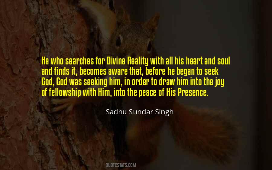 Peace In His Presence Quotes #694481
