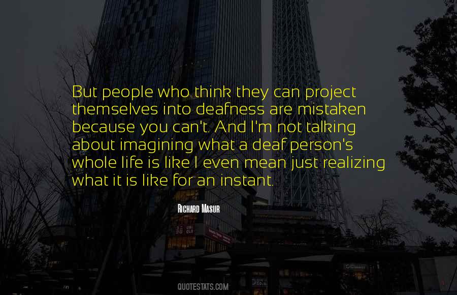 Deaf Person Quotes #1042011
