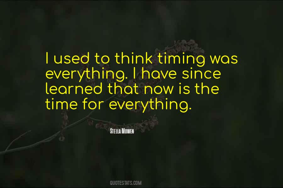 Love Timing Quotes #1180271