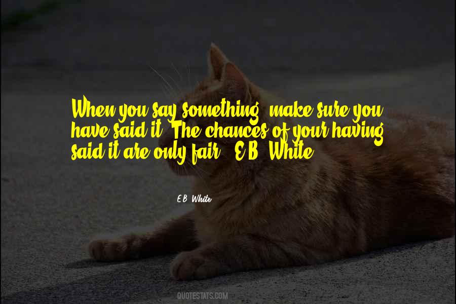 When You Say Something Quotes #1228703