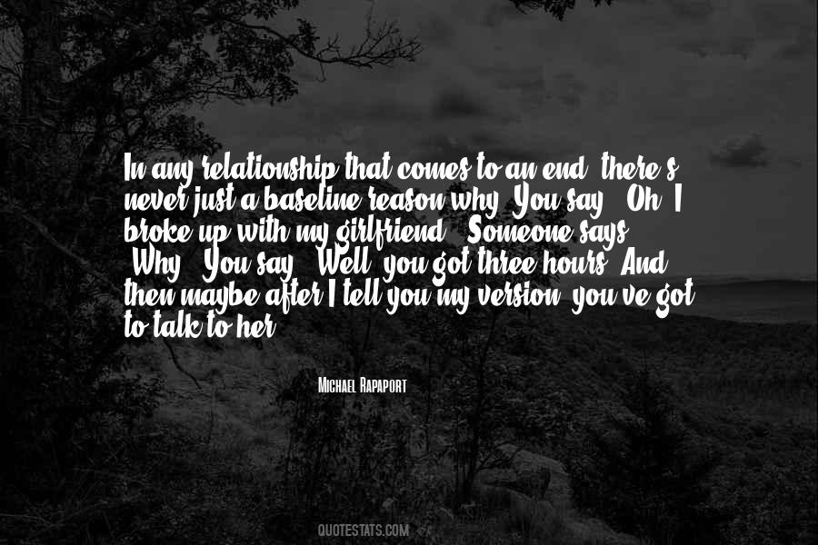 End Of My Relationship Quotes #473622