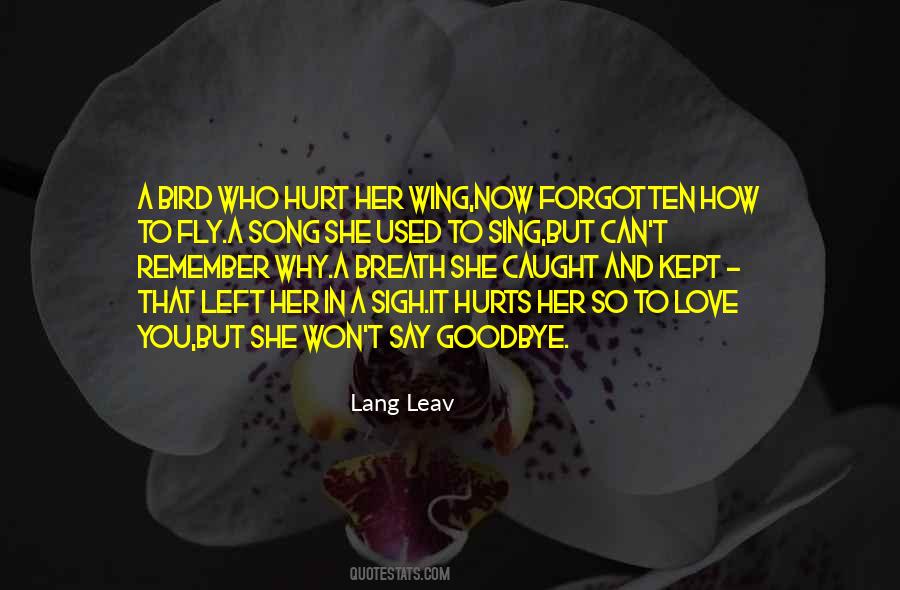 Quotes About Can Say Goodbye #1260867