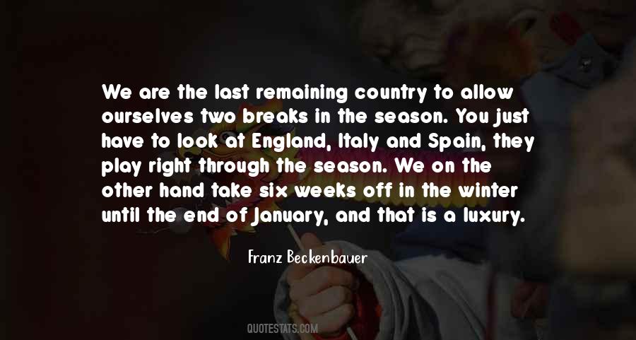 End Of Season Quotes #794993