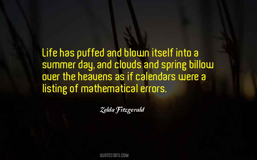 Summer Clouds Quotes #489441