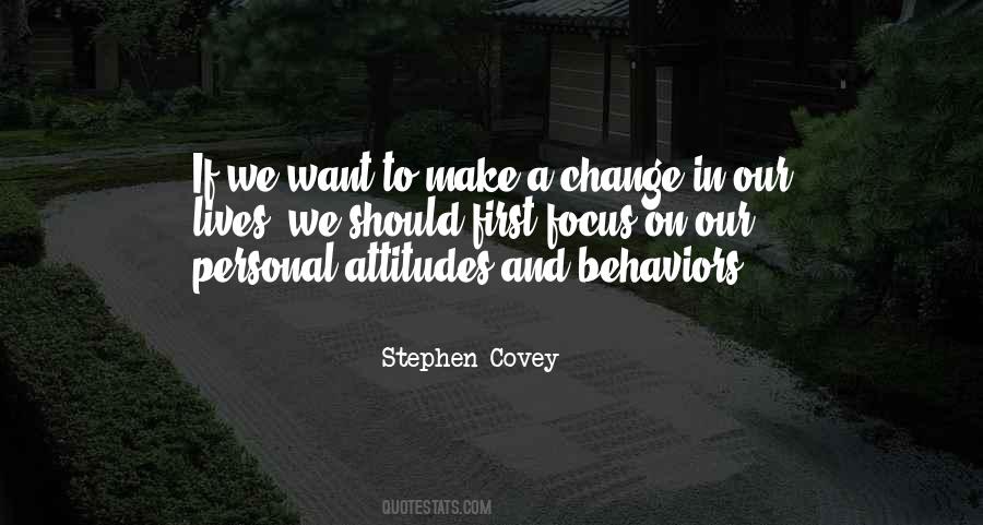 Change Attitude Quotes #634926