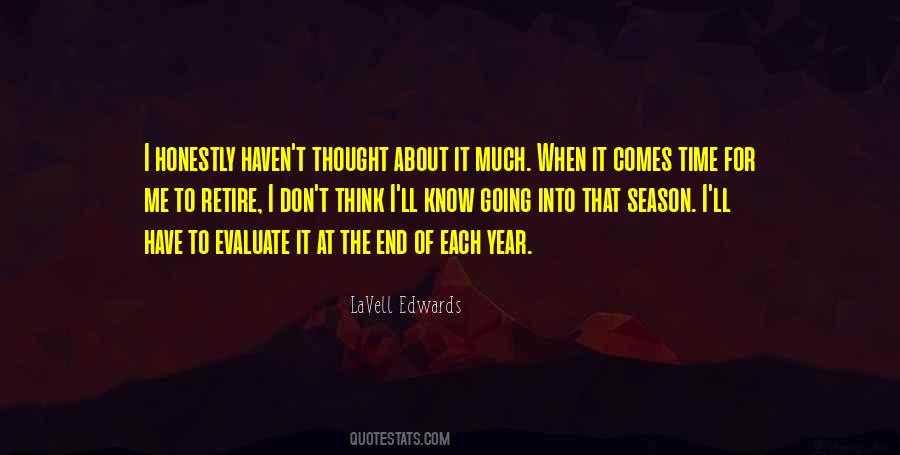 End Of The Season Quotes #1858845