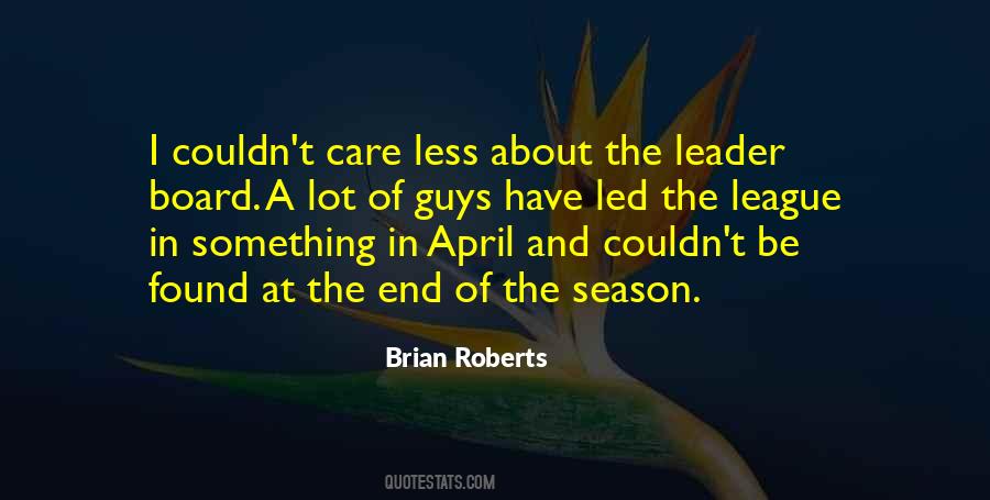 End Of The Season Quotes #594621