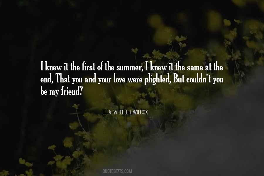 End Of The Summer Quotes #196513